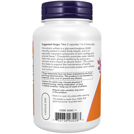 Now Foods Chondroitin 600 mg 120 kapslí