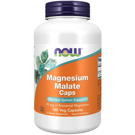 Now Foods Magnesium Malate Caps 180 kapslí