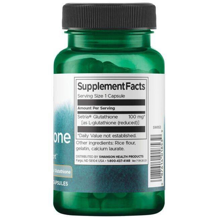 Swanson L-Glutation 100 mg 100 kapslí