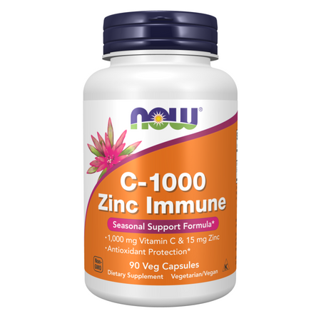 Now Foods C-1000 Zinc Immune 90 kapslí