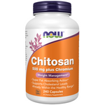 Now Foods Chitosan 500 mg plus Chromium 240 kapslí