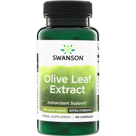 Swanson Olivové List (Olive Leaf) Extract 750 mg 60 kapslí
