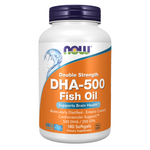Now Foods DHA-500 Fish Oil Double Strength 180 kapslí