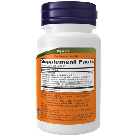 Now Foods Probiotic-10 50 Billion 50 kapslí